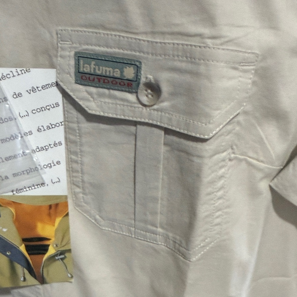 lafuma Outdoor Women's Short Sleeve Button-Up Shirt - Beige - Picture 5 of 8